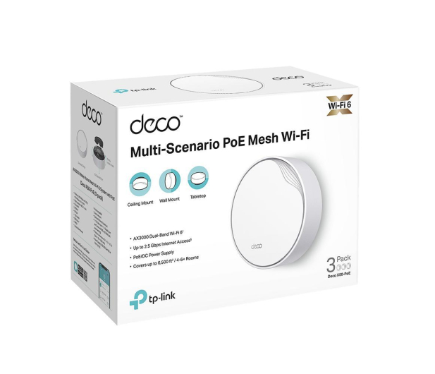 TP-Link DECO X50-PoE Mesh WiFi (3000Mb/s a/b/g/n/ac/ax) 3xAP - 1109754 - zdjęcie 6